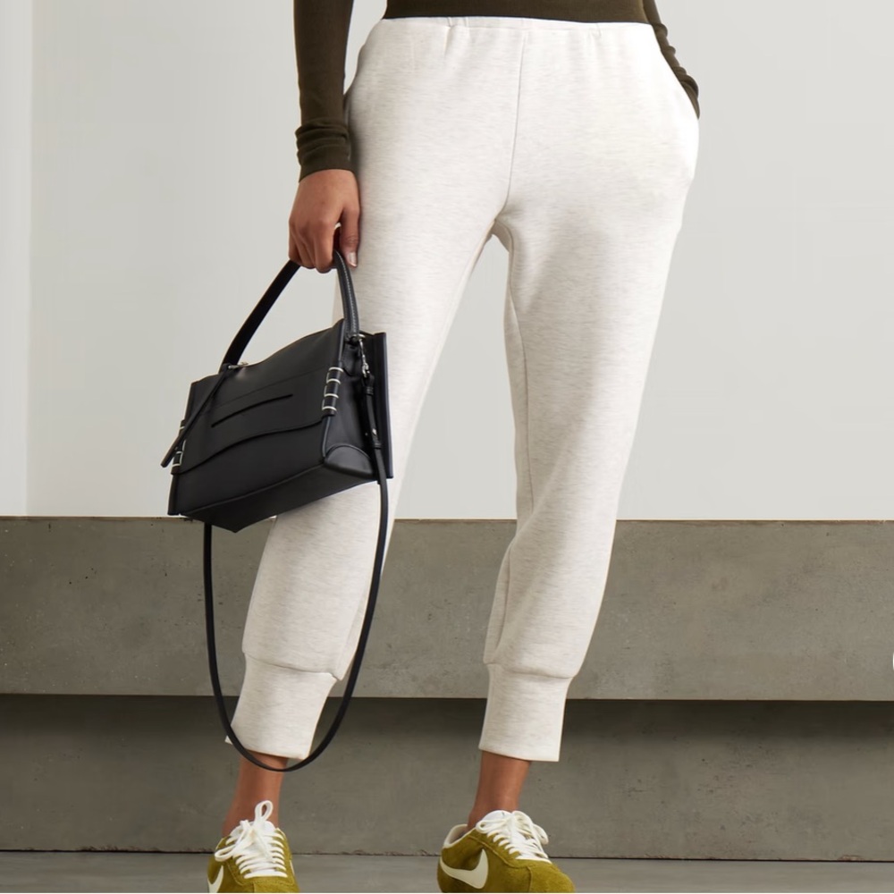 Varley The Slim Cuff Pant 25” Double Soft Pants Jogger Ivory Marl Size Small S